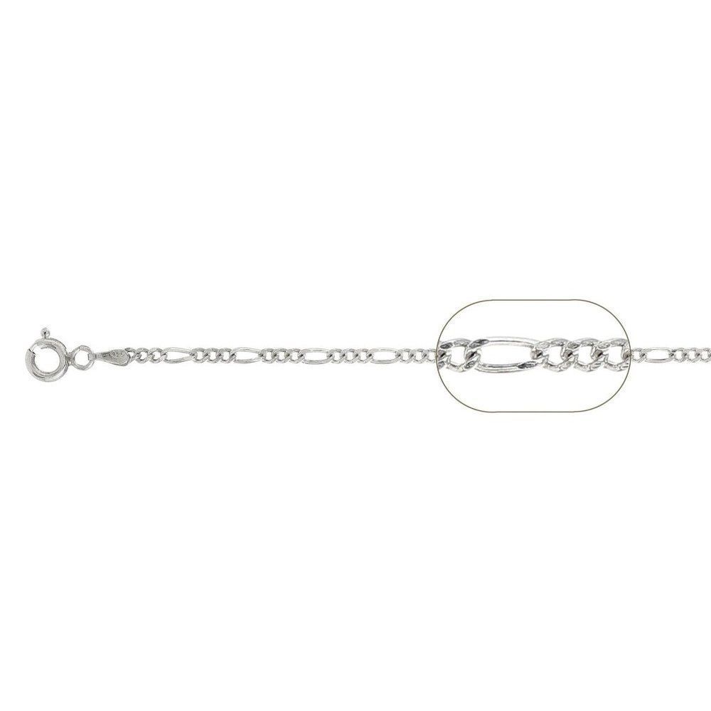 2.3MM Figaro Chain .925 Solid Sterling Silver 16"